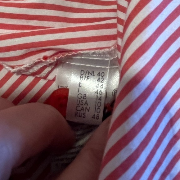 Red Striped Heart Button Shirt – Rabe size 40 - Picture 2 of 12